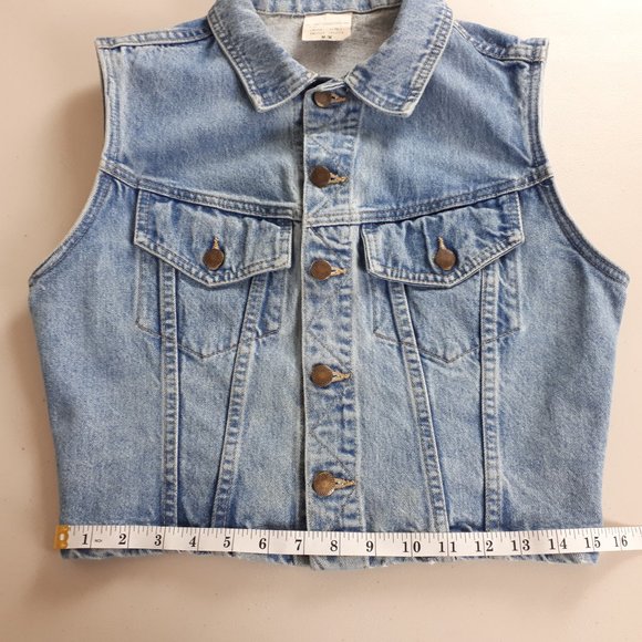 Cheyenne Blue Wash Vintage Denim Vest - Picture 7 of 16
